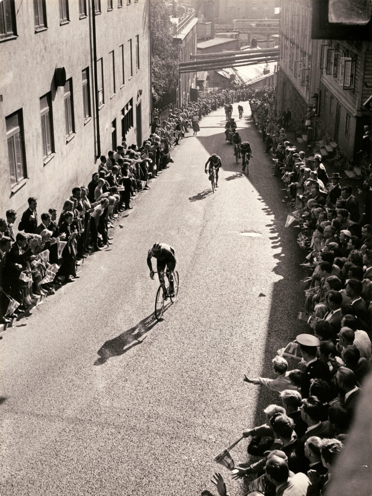 Cykeltävling Kvarnbyn 1956.