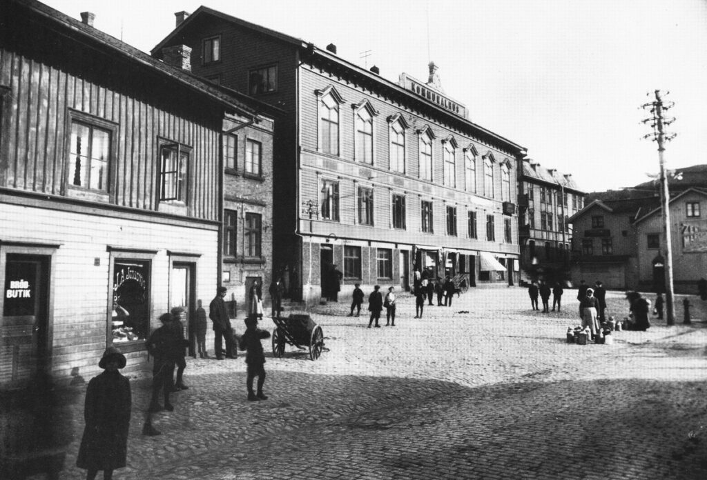 Kvarnbyn, torget 1918.