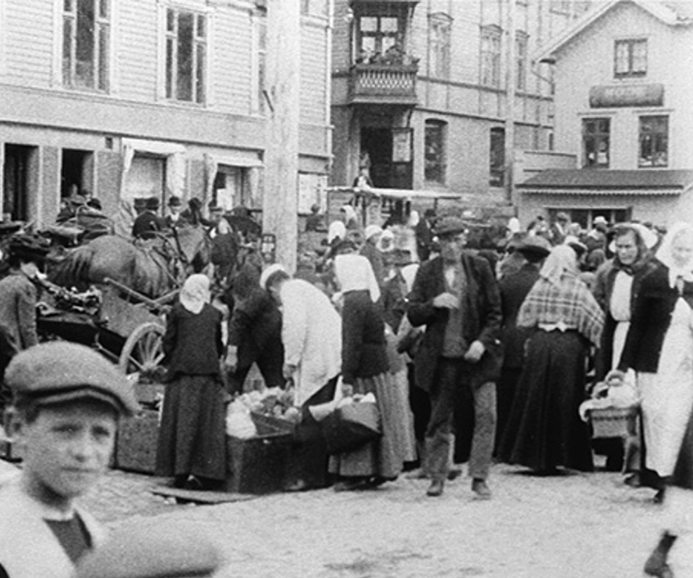 Kvarnbyn, torget 1910-tal.