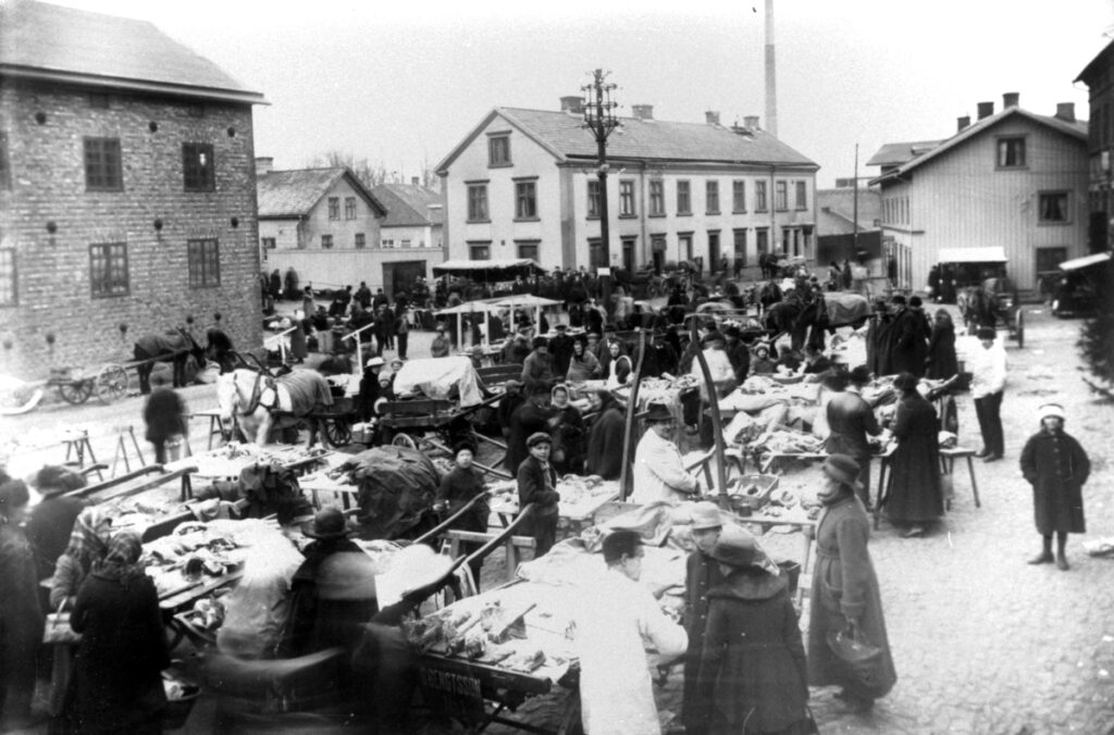 Kvarnbyn, torghandel ca 1900-tal.