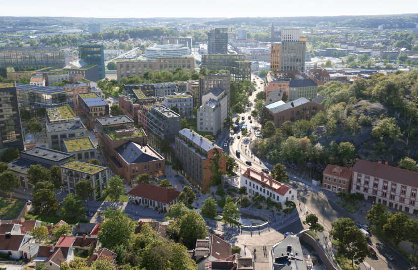 Kvarnbygatan, forsåker i Mölndals Kvarnby.